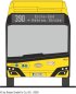 Preview: Rietze 76818-3 Solaris Urbino 12 '19 electric 2-türig BVG, Linie 390, Wg. 1924