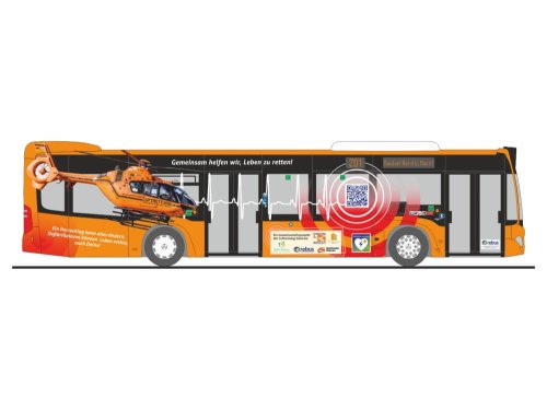 Rietze 73511 Mercedes-Benz Citaro ´15 rebus Rostock - Rettungsbus