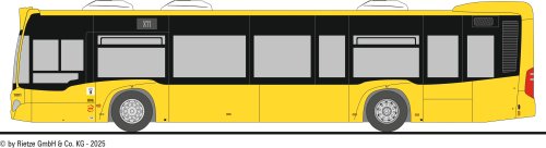 Preview: Rietze 73516-1 Mercedes-Benz C2 BVG Wg. 1001, Linie X11