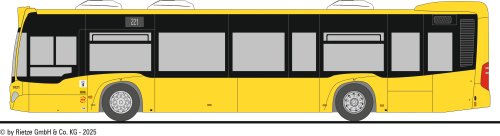 Preview: Rietze 73516-2 Mercedes-Benz C2 BVG Wg. 1021, Linie 221