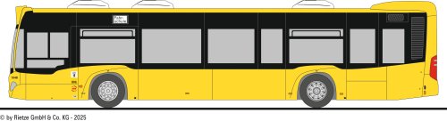 Preview: Rietze 73516-3 Mercedes-Benz C2 BVG Wg. 1048, Fahrschule