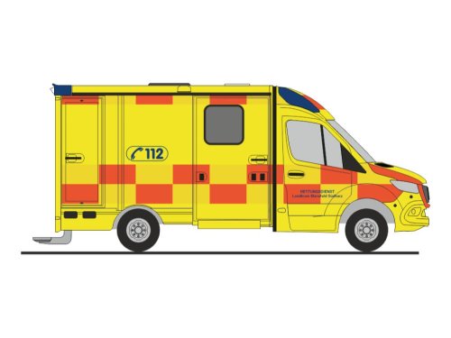 Rietze 76115 System Strobel RTW´18 Eigenbetrieb Rettungsdienst Mansfeld-Südharz