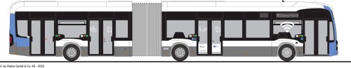 Rietze 77632-2 Mercedes-Benz eCitaro G SWU Ulm Wagen 604, Linie 15
