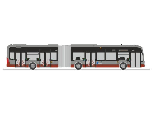 Rietze 77637 Mercedes-Benz eCitaro G STIB (BE)