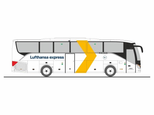 Rietze 77942 Setra S 515 HD Lufthansa Express- Arzt Reisen