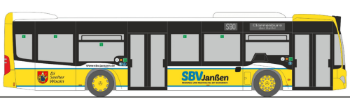 Rietze 6939x-3 Mercedes Benz Citaro C2 – SBV Janßen Design, Linie S90