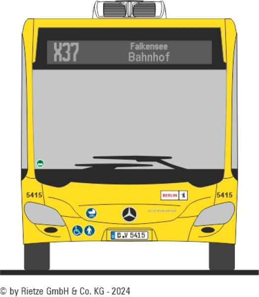 Rietze 69316-3 Mercedes-Benz Citaro C2G BVG Berlin, Linie X37 , Wagen 5415 bei Die-Modelle kaufen