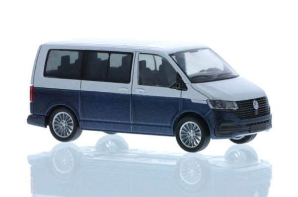 Rietze 11671 Volkswagen T6.1 Bus KR reflexsilber/starlight blue