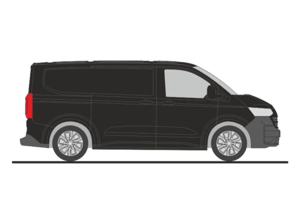Rietze 11712 Volkswagen Transporter T7 Kasten KR FD midnight black metallic