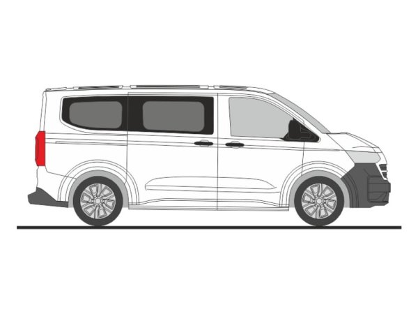 Rietze 11713 Volkswagen Transporter T7 Bus KR FD clear white