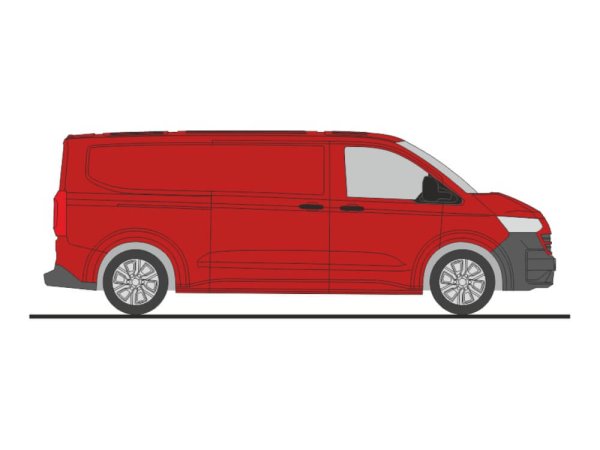 Rietze 11718 Volkswagen Transporter T7 Kasten LR FD intensive red