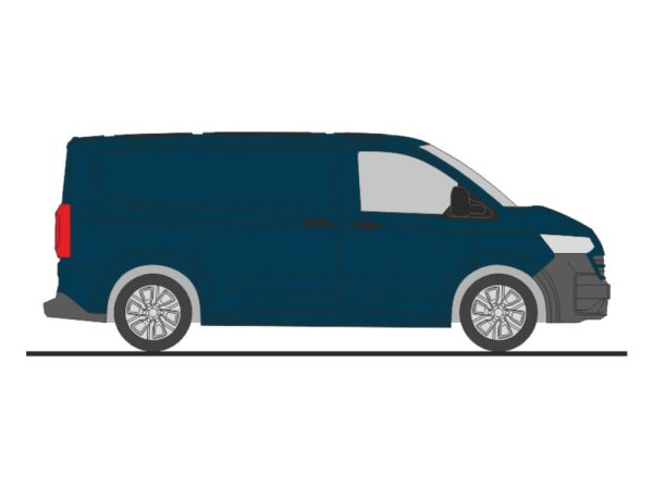 Rietze 11724 Volkswagen e-Transporter T7 Kasten KR FD dark indigo blue