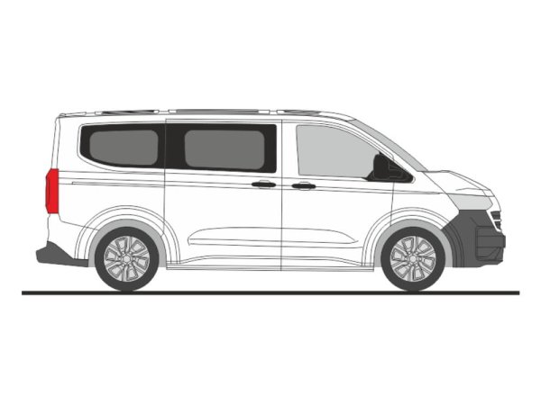 Rietze 11725 Volkswagen e-Transporter T7 Bus KR FD clear white