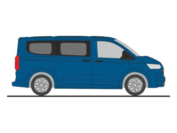 Rietze 11734 Volkswagen T7 Caravelle mid blue metallic