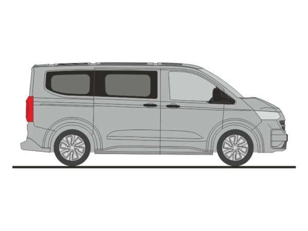Rietze 11735 Volkswagen T7 Caravelle light grey metallic