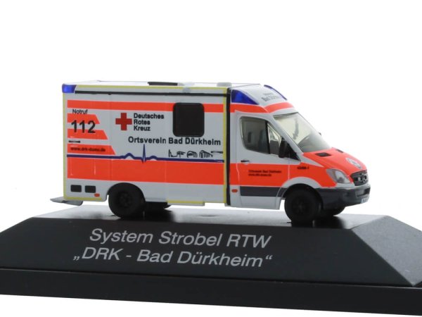 Rietze MB Sprinter Strobel RTW bébé mobile RDC victoires 61715