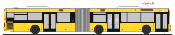 Rietze 65291-3 MAN NG BVG Wg. 4002, Linie U7 Ersatz
