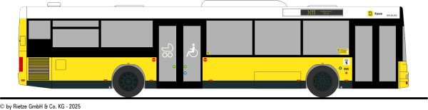 Rietze 65472-1 MAN NL BVG neutral, Linie X11, Wagen 1418
