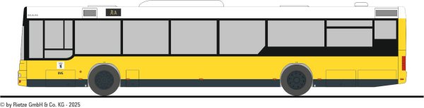 Rietze 65472-2 MAN NL BVG neutral, Lehrwagen, Wagen 1421