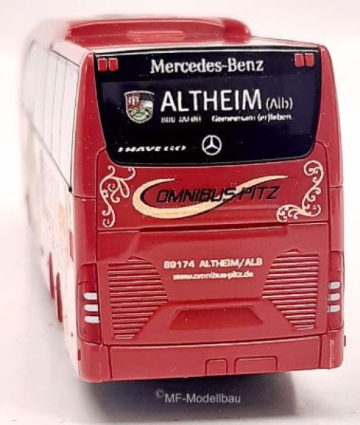 Rietze 66360 Mercedes Travego M Omnibus Pitz 800 Jahre Altheim - Sondermodell