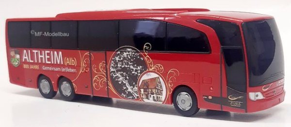 Rietze 66360 Mercedes Travego M Omnibus Pitz 800 Jahre Altheim - Sondermodell