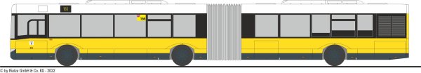 Rietze 66867-2 Solaris Urbino 18 3-türig BVG Wg. 4152, Linie 166