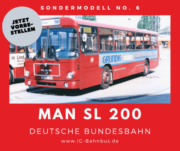 Rietze 72332-1 MAN SL 200 DB Deutsche Bundesbahn Grundig