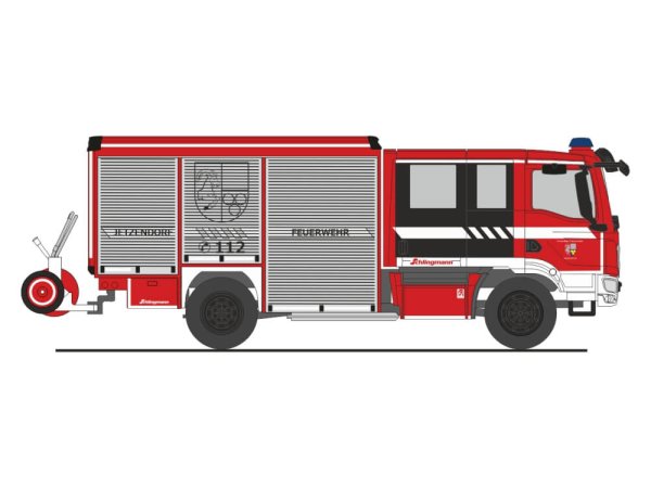 Rietze 72980 Schlingmann Varus MAN HLF FW Jetzendorf