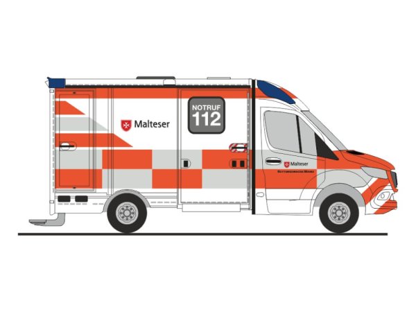 Rietze 76092 System Strobel RTW´18 Malteser Mainz