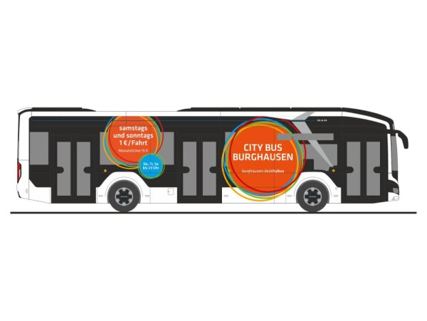 Rietze 76364 MAN Lion´s City 12 E Citybus Burghausen