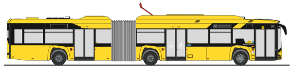 Rietze 76705-2 Solaris Urbino 18 ́19 electric BVG, Wagen 5420, Linie 200